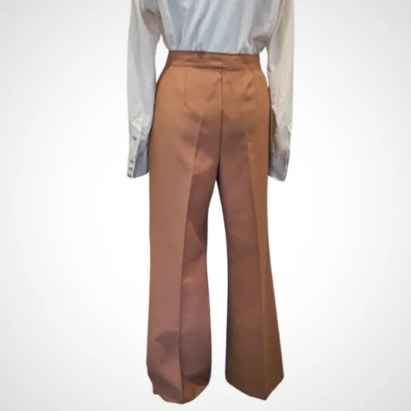 FINAL MARKDOWN Vintage 70s Western Flared Pants Tall - Picture 6 of 7